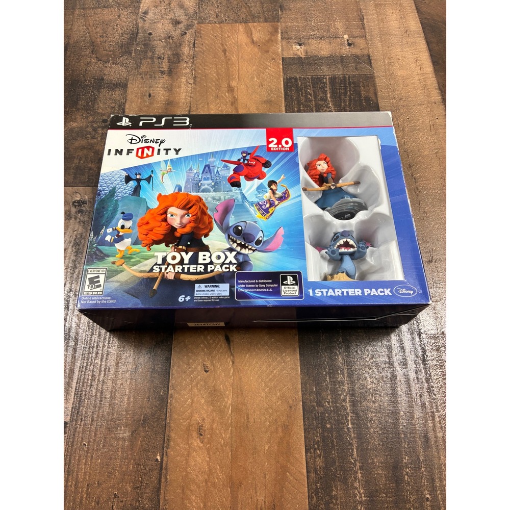 Disney Infinity 2.0 Toy‎ Box Starter Pack PS3 Merida Stitch New Sealed